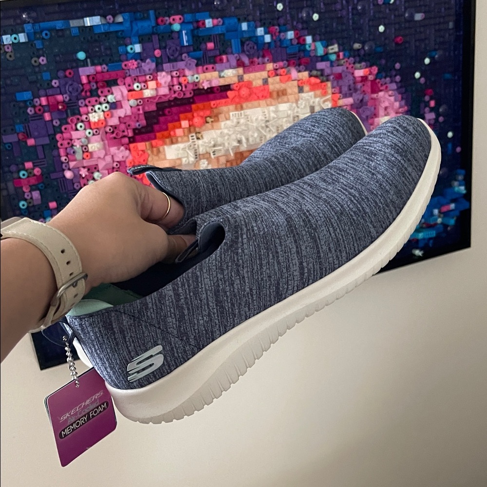 Skechers Women's Navy Slip-On Sneakers